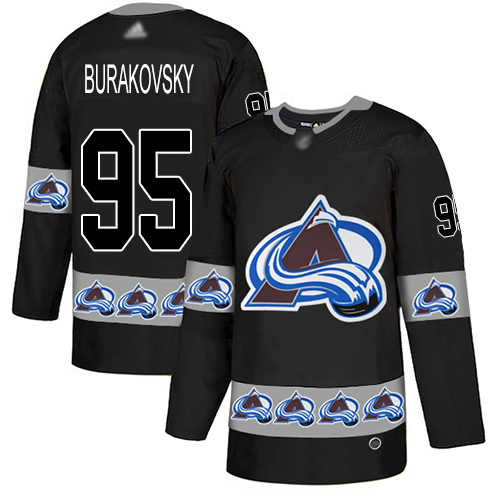 Adidas Colorado Avalanche Men 95 Andre Burakovsky Black Authentic Team Logo Fashion Stitched NHL Jersey